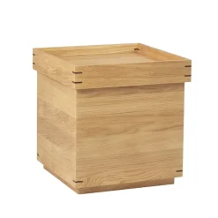 Table/plateau Japanese 44x44 cm, dark oak, small