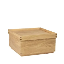 Table/plateau Japanese 68x68 cm, dark oak, large