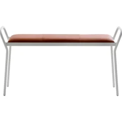 Tabouret Anytwo, Blanc-cognac vintage