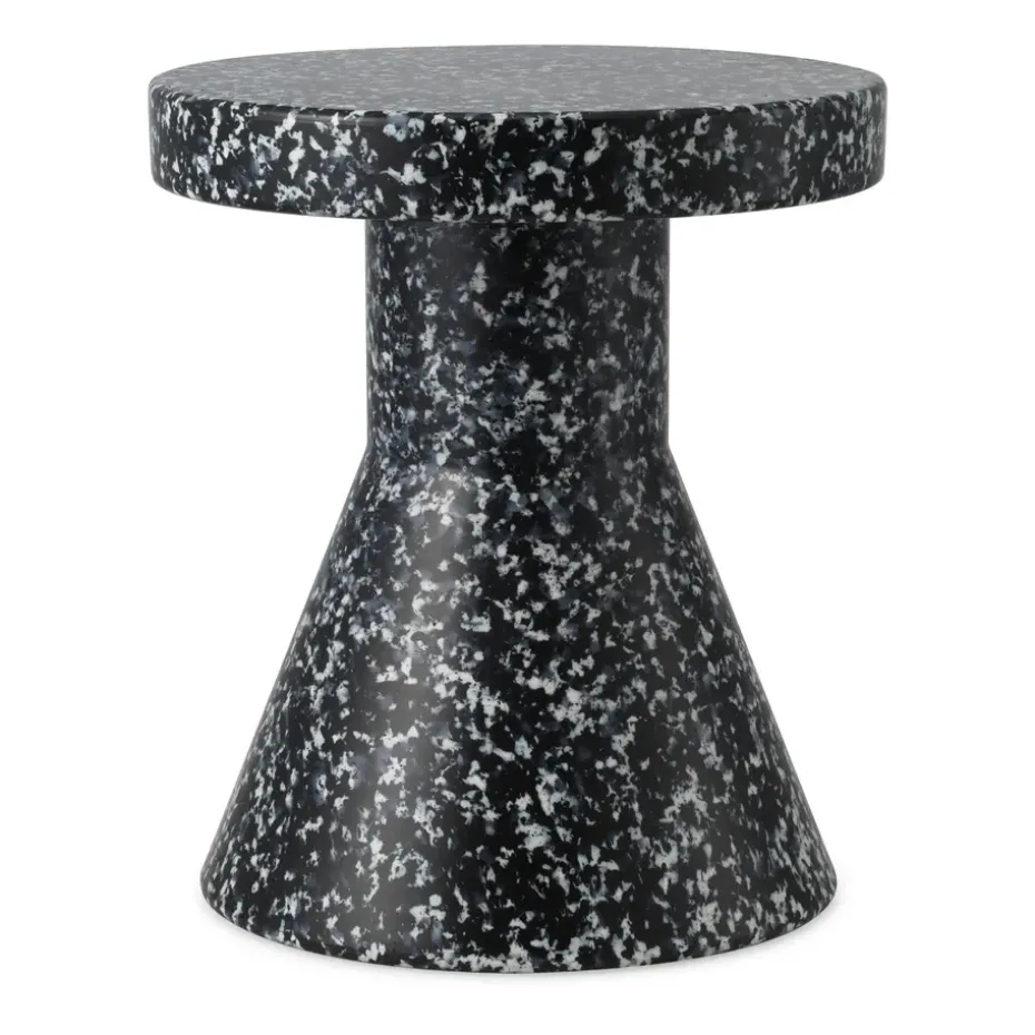 Tabouret Bit Cone, Noir-blanc