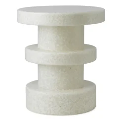 Tabouret Bit Stack, Blanc-blanc