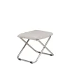 Tabouret Chico Soft, Beige-support en aluminium