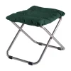Tabouret Chico Soft, Dark green-support en aluminium