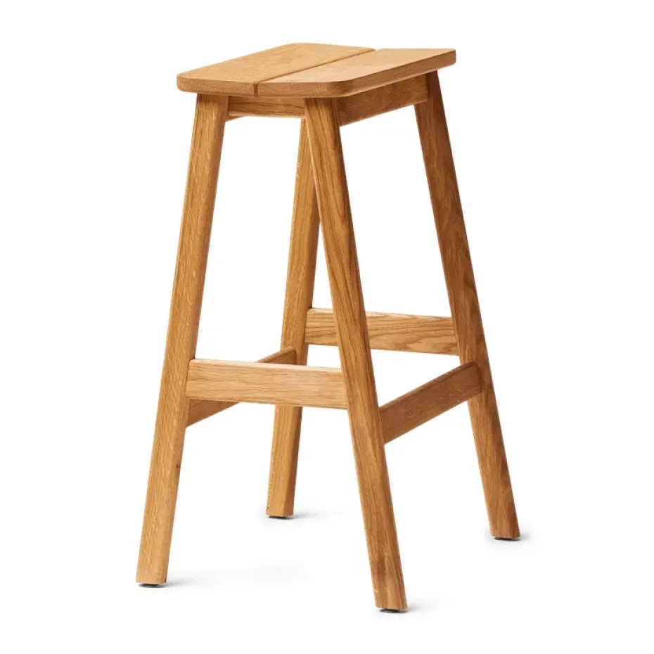 Tabouret de bar Angle Standard 65 cm, Chêne