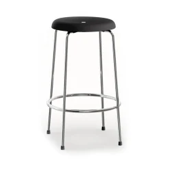 Tabouret de bar, Base noir-chrome, 63 cm