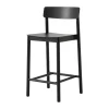 Tabouret de bar Betty TK13 Counter Chair 65 cm, Frêne laqué noir