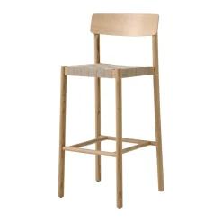 Tabouret de bar Betty TK15 Bar Chair 75 cm, Chêne laqué-lin naturel