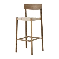 Tabouret de bar Betty TK15 Bar Chair 75 cm, Chêne fumé-lin naturel