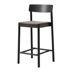 Tabouret de bar Betty TK14 Counter Chair 65 cm, Fuse 0351-frêne laqué noir