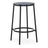 Tabouret de bar Circa 65 cm, Aluminium noir