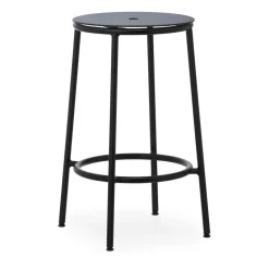 Tabouret de bar Circa 65 cm, Aluminium noir