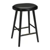 Tabouret de bar Colibri 63 cm, Chêne lasuré noir-coussin noir
