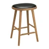 Tabouret de bar Colibri 63 cm, Chêne huilé-coussin noir