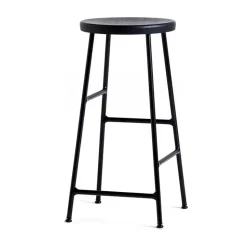 Tabouret de bar Cornet 65 cm, Soft black oak-soft black