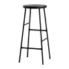 Tabouret de bar Cornet 75 cm, Soft black oak-soft black