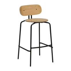 Tabouret de bar Curious 75 cm, Oak-black