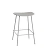 Tabouret de bar Fiber Tube 65 cm, Grey-Grey