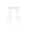 Tabouret de bar Fiber Tube 65 cm, blanc