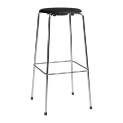 Tabouret de bar High Dot, Frêne noir-chrome
