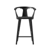 Tabouret de bar In Between SK8, Remix 183 noir-chêne laqué noir