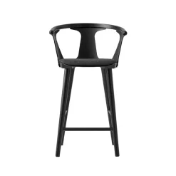 Tabouret de bar In Between SK8, Remix 183 noir-chêne laqué noir
