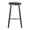 Tabouret de bar J27C, Beech black painted