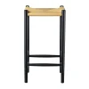 Tabouret de bar J164C Counter Squared, Oak black painted-nature