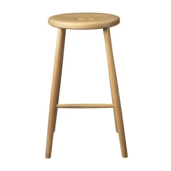 Tabouret de bar J27C, Oak nature lacquered