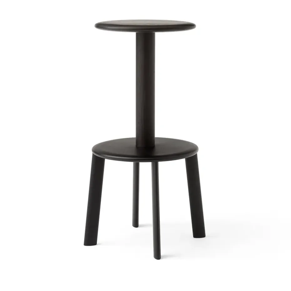 Tabouret de bar Massif AV40, Dark stained oak-warm black
