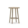 Tabouret de bar Miss Button, chêne huilé blanc, moyen