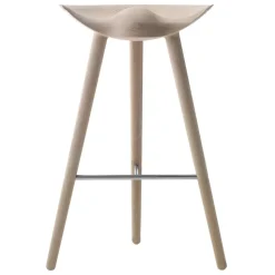 Tabouret de bar ML42 77 cm, Chêne-acier