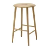Tabouret de bar Norrabo 65 cm, Chêne laqué naturel