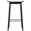 Tabouret de bar NY11 65 cm, Chêne teinté noir