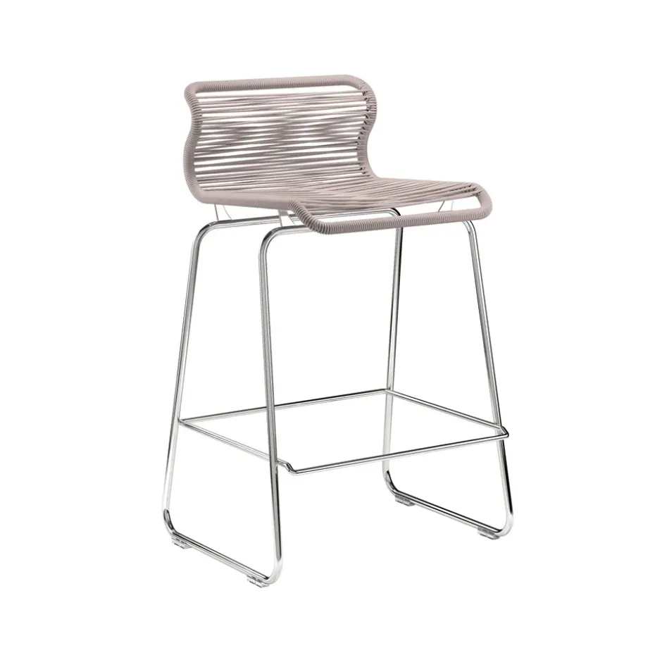 Tabouret de bar Panton One kitchen, carmen, acier inoxydable