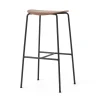 Tabouret de bar Pavilion AV38 79 cm, Black-lacquered walnut
