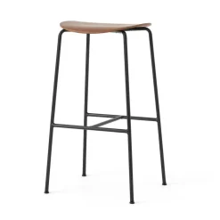 Tabouret de bar Pavilion AV38 79 cm, Black-lacquered walnut