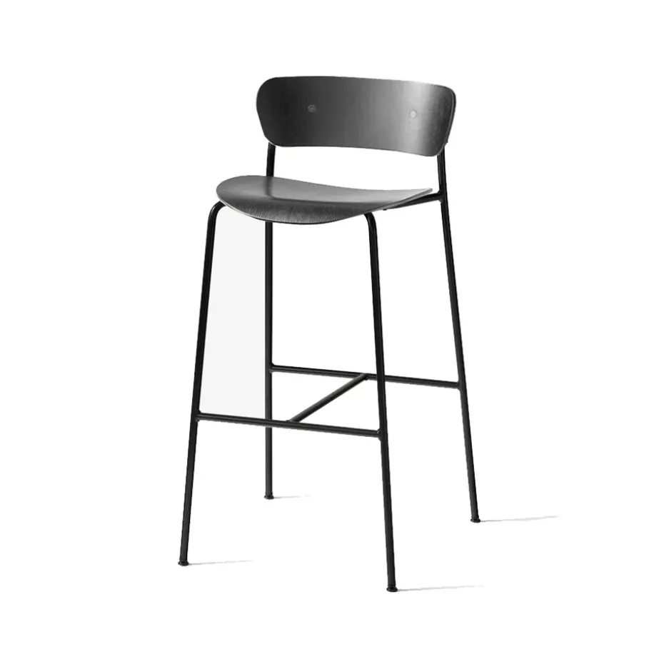 Tabouret de bar Pavilion AV9, black, structure en acier