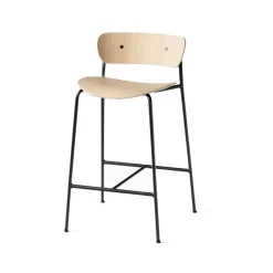 Tabouret de bar Pavilion AV7, chêne laqué, structure en acier