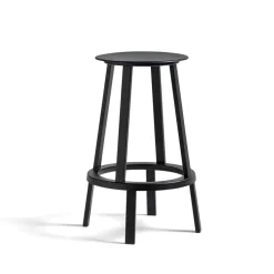 Tabouret de bar Revolver, Black, low