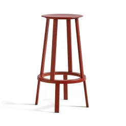 Tabouret de bar Revolver, Red, high