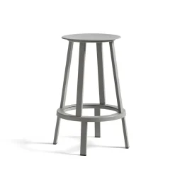 Tabouret de bar Revolver, Sky grey, low