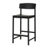 Tabouret de bar Rod 65 cm, Frêne noirci