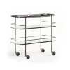 Tabouret de bar S70-3, Laminé blanc - base en chrome