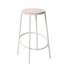 Tabouret de bar Saturnus, frêne, structure blanche