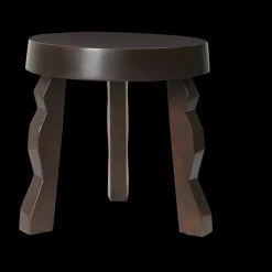 Tabouret Faye, Mangue foncée tachetée
