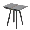 Tabouret Georg, chêne laqué noir