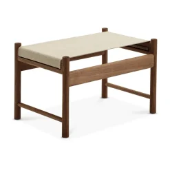 Tabouret HB, Chêne huilé à la fumée - toile