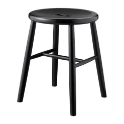 Tabouret J27, Beech black painted