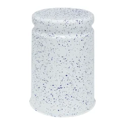 Tabouret Last Ø32x44 cm, White-blue splatter