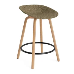 Tabouret Mat Barstool 65 cm, Seaweed-hêtre-acier noir